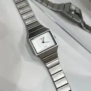 Ciloa Silver Classic Square Dial Watch for Women
