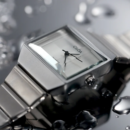 Ciloa Silver Classic Square Dial Watch for Women