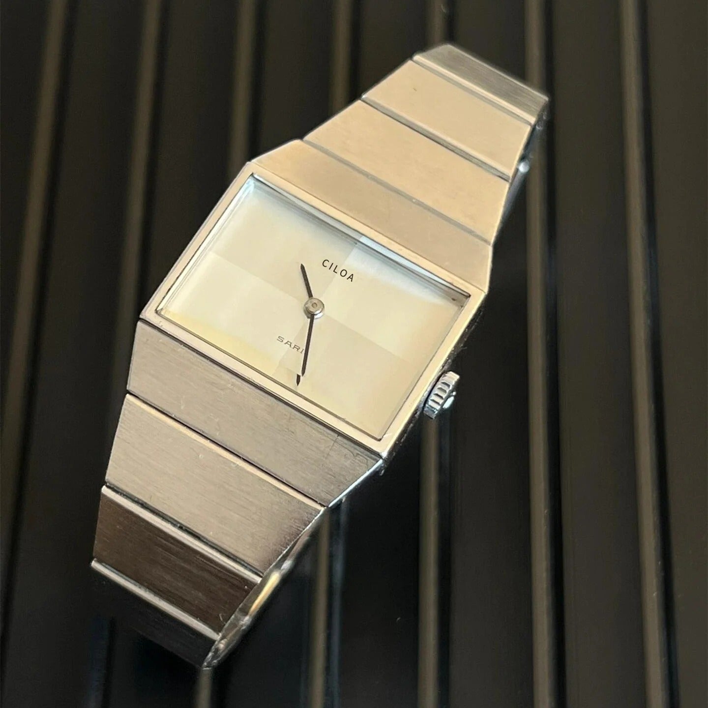 Ciloa Silver Classic Square Dial Watch for Women